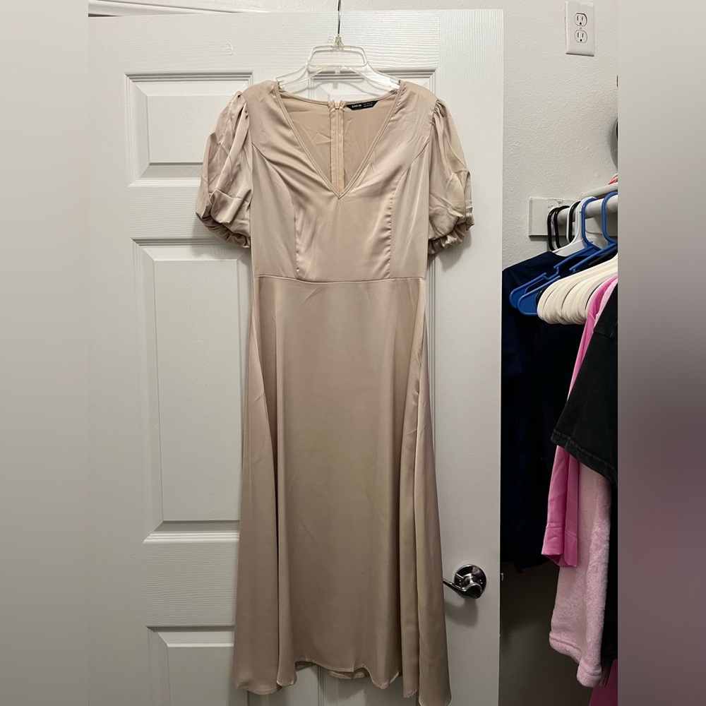 Midi Cream Dress